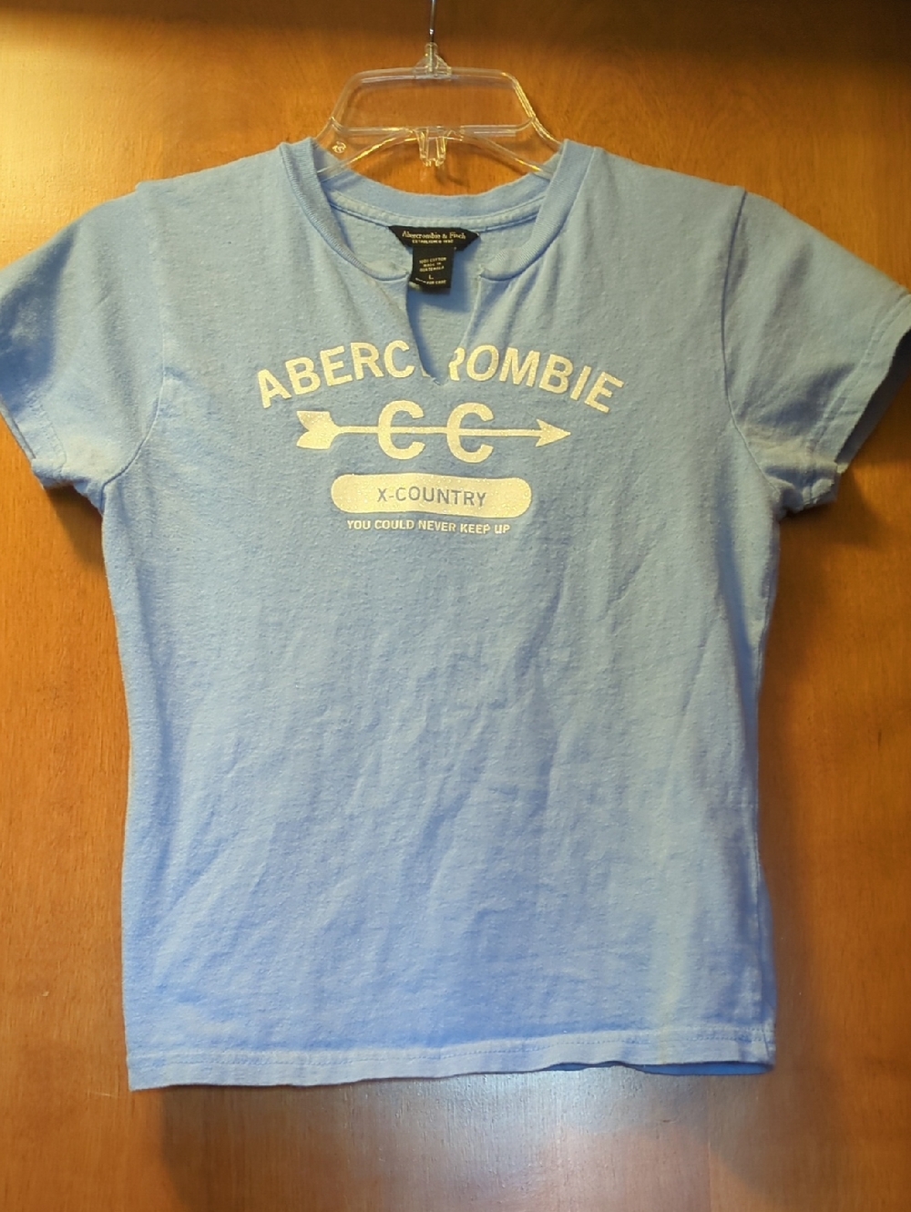 Abercrombie & Fitch Light Blue X-Country Graphic Tee
